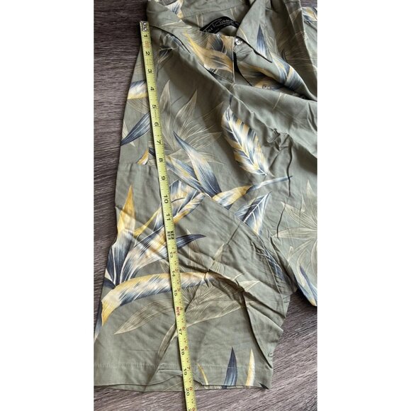 Vintage Tori Richard Men's Sz 2XL Short Sleeve Tropical Tree Leaf Hawaiian Shirt - Picture 6 of 14
